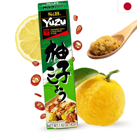 S&B Yuzu Kosho Pasta de Chile Citrico Yuzu en Tubo 43g
