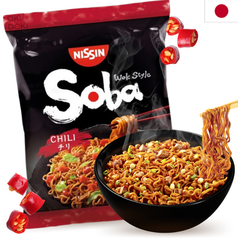 Nissin Soba Fideos Wok Chile Picante (Vegano) 111g