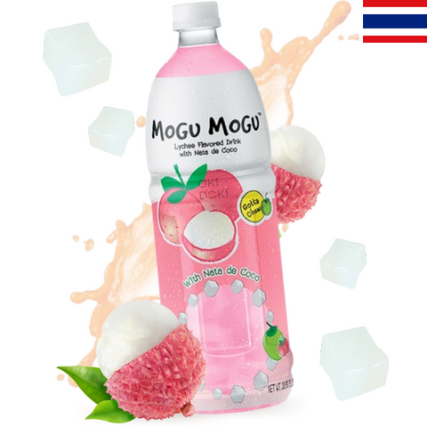 Mogu Mogu Lychee Flavored Drink with Gelatin 1000ml