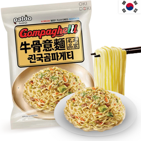 Paldo Gompaghetti gebakken noedels met romige rundvleessaus 110 g