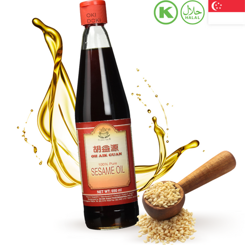 Oag Aceite de Sésamo 100% Puro (Kosher, Halal) 650ml