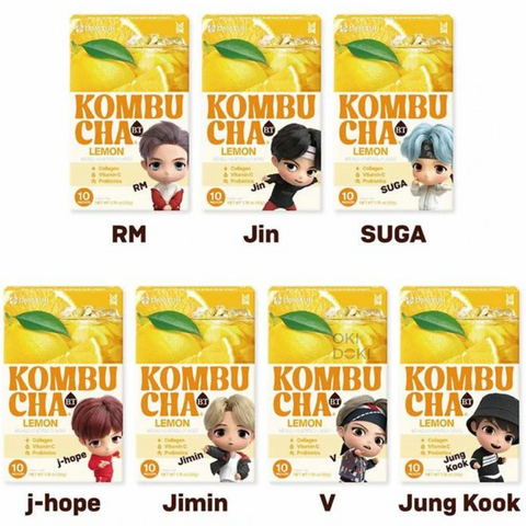 BTS Tinytan Kombucha Lemon Flavor 5g X 10 units (Random Design)