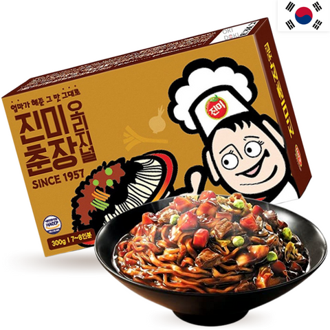 Jin Mi Chajang Jjajang Molho de Feijão Preto Doce e Salgado 300g