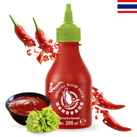 Flying Goose Salsa Chile Sriracha con Wasabi (Vegetariano, Vegano) 200ml