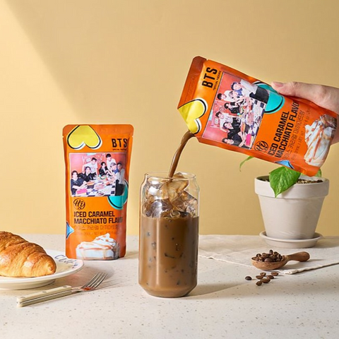 BTS Iced Coffee Caramel Macchiato Flavor (Halal) 230ml