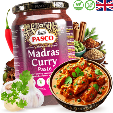 Pasta de Curry Pasco Madras (Vegetariana, Sem Glúten) 270g