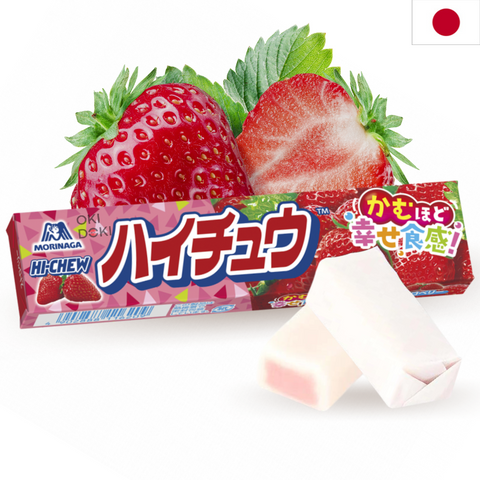 Morinaga Hi-chew Strawberry Flavored Chewable Candy from Japan 12pcs