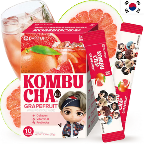 BTS Tinytan Kombucha Grapefruitsmaak 5g x 10 stuks (willekeurig ontwerp)