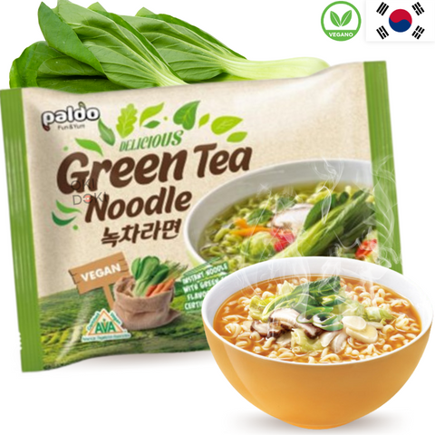 Paldo Fideos de Té Verde Sabor Verduras (Vegano) 120g