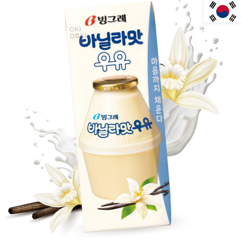 BINGGRAE Bebida Leche Coreano Sabor Vainilla 200ml
