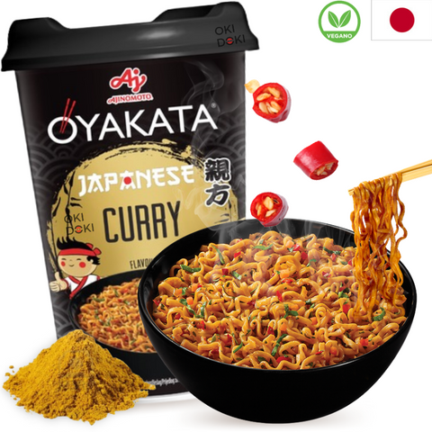 AJINOMOTO OYAKATA Cup Fideos Salteados Sabor Curry Japonés (Vegano) 90g