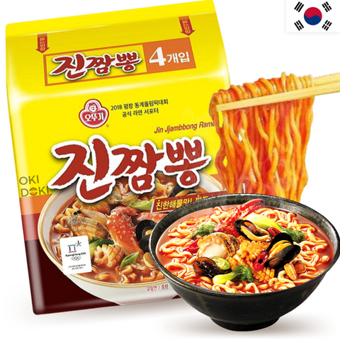 Ottogi Jin Jjambbong Zeevruchtensmaak 130g x 4 stuks