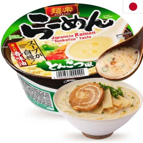 Menraku Bowl Japanese Ramen Tonkotsu 82.3g