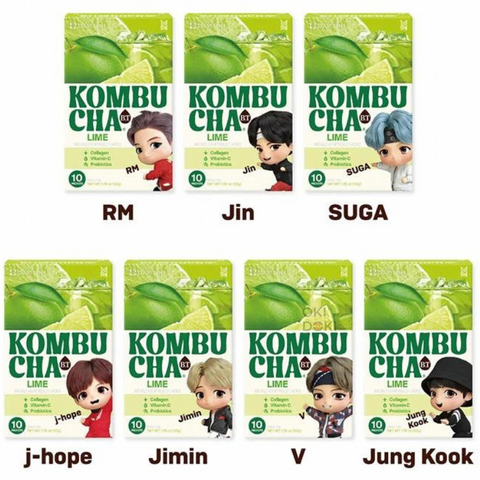 BTS Tinytan Kombucha Lime Smaak 5g X 10 stuks (Willekeurig ontwerp)