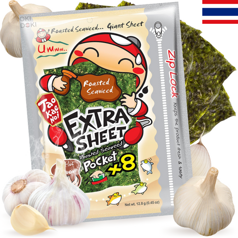 Tao Kae Noi Snacks Nori Seaweed Garlic Garlic Flavor 16g