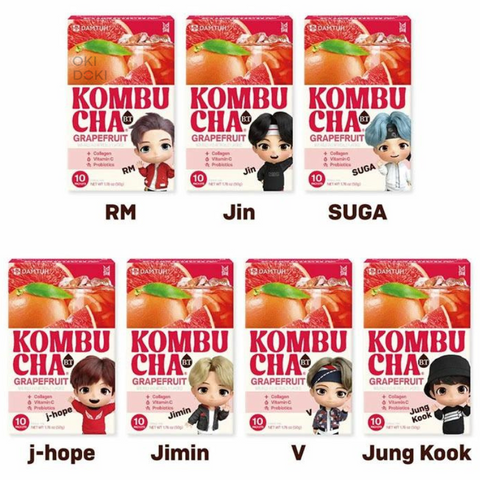 BTS Tinytan Kombucha Grapefruitsmaak 5g x 10 stuks (willekeurig ontwerp)
