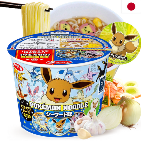 Sapporo Ichiban Cup Noodle from Pokemon Seafood Flavor with Stickers 37g