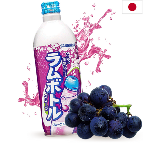 Sangaria Ramune Japonés Edición Botella Aluminio Uva 500ml