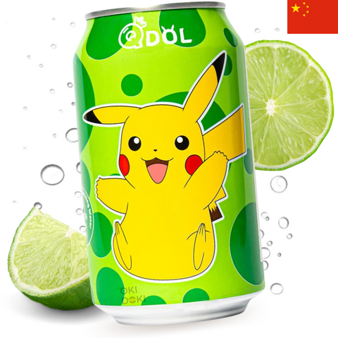 QDOL Pokemon Pikachu Soda Sabor Lima 330ml