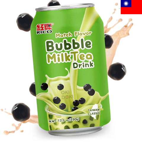 Rico Bubble Tea Matcha con Boba Bolas de Tapioca 350ml