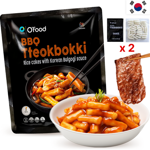 CJW O'Food Tteokbokki Inst. with Korean Bulgogi BBQ Sauce for 2 260g
