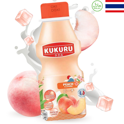 Kukuru Bebida de Yakult Peach Melocotón con Gelatina 280ml
