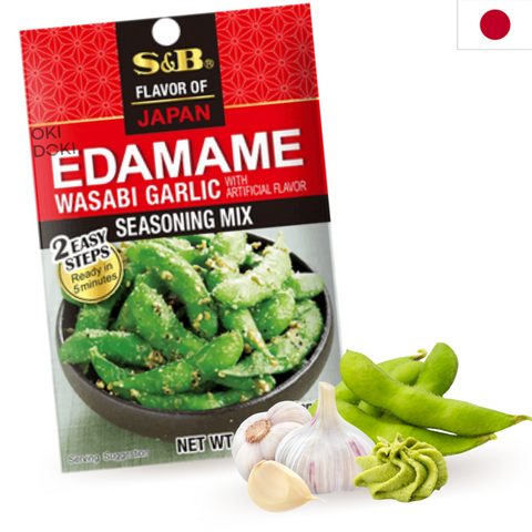 S&B Seasoning for Edamame Wasabi and Garlic 24g