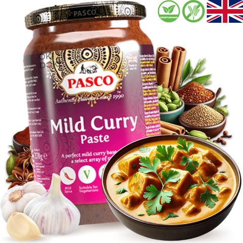 Pasco Pasta de Curry Mild Suave (Vegetariano, Sin Gluten) 270g