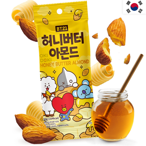 BT21 Almond Snack Butter and Honey Flavor 30g
