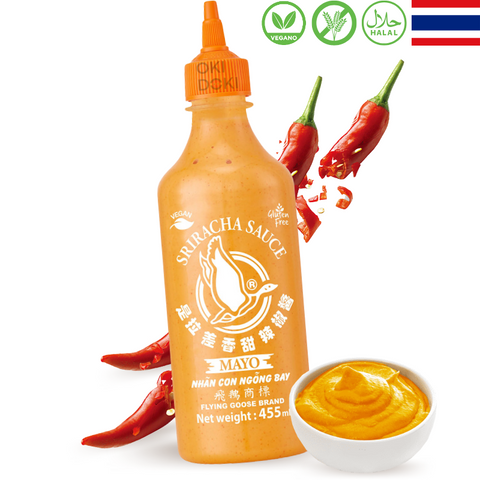 Flying Goose Sriracha Mayonesa (Halal, Sin Gluten, Vegetariano) 455ml