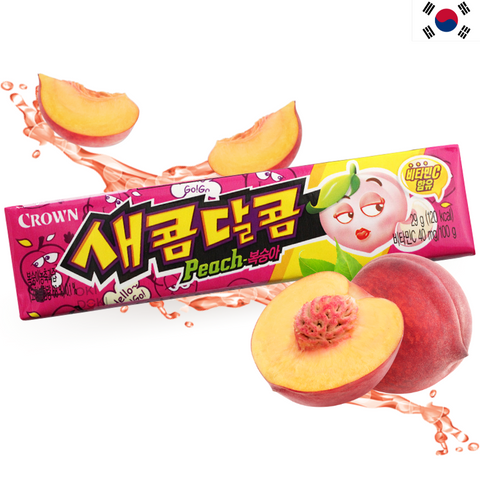 CROWN Sweet and Sour Peach Candies 29g