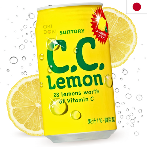 Suntory CC Lemon Drink with Vitamin C 350ml Can