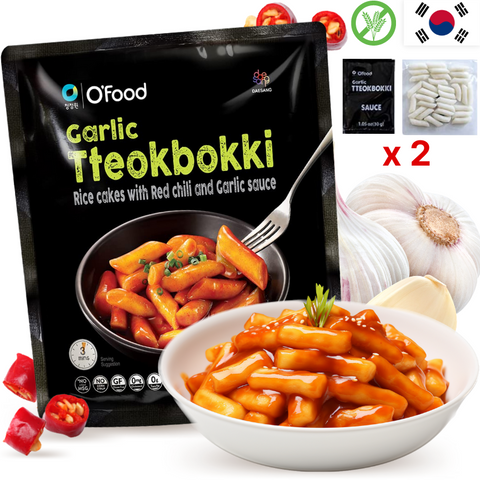 CJW O'Food Tteokbokki Inst. with Gochujang Sauce and Garlic for 2 Gluten-Free 260g
