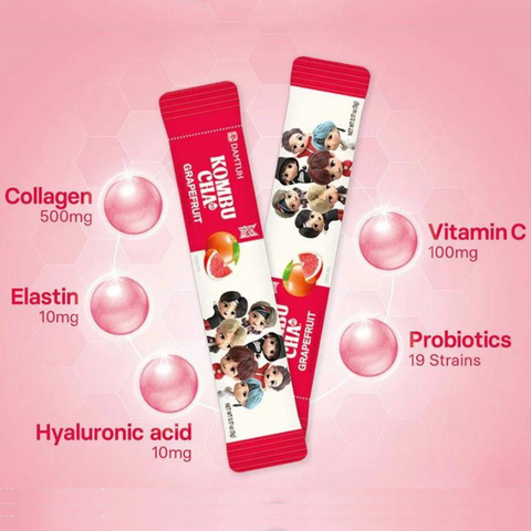 BTS Tinytan Kombucha Sabor Pomelo 5g X 10uds (Diseño Aleatorio)