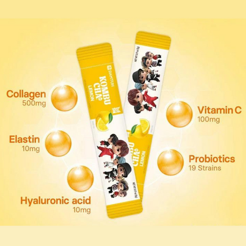 BTS Tinytan Kombucha Sabor Limon (Sin Azúcar) 5g X 10uds (Diseño Aleatorio)