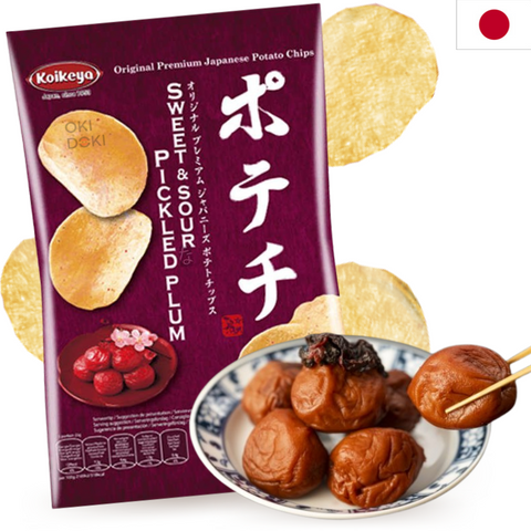Koikeya Sweet and Sour Ume Chips 100g