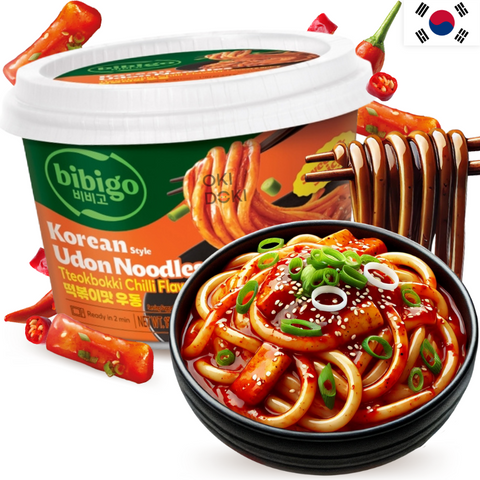CJ BIBIGO Roergebakken Udon Tteokbokki Smaak Koreaanse Stijl 187,2 g