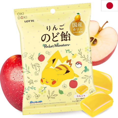 Lotte Pokemon Caramelo para Garganta Sabor Manzana 75g