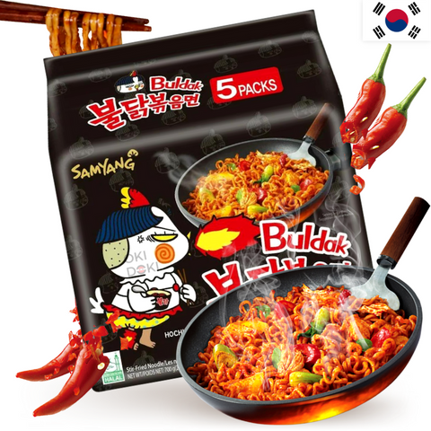 Samyang Buldak Ramen Hot Chicken Original Picante (Halal) 140g X 5pks
