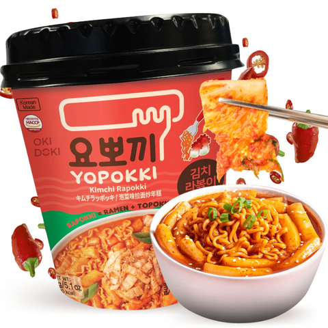 Yopokki Rabokki Ramen con Tteokbokki Kimchi 145g