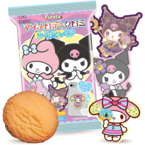 Fujiya My Melody and Kuromi Cookie with Sticker 10g