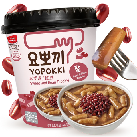 Yopokki Cup Tteokbokki sabor Azuki Dulce 120g