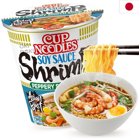 Nissin Cup Noodles Prawns with Soy Sauce Soup 63g