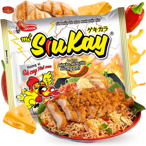 Siukay Fideos Salteado Wok Sabor Pollo Queso Picante 127g