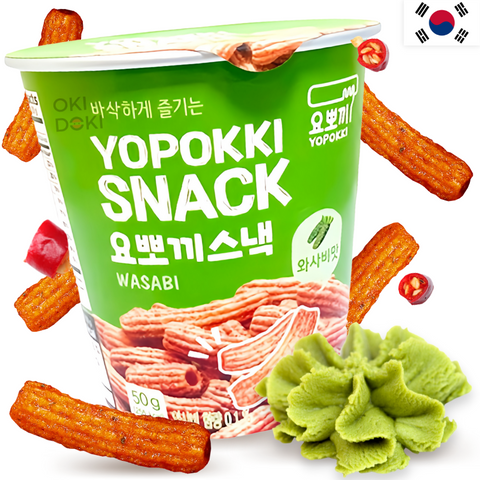 Yopokki Cup Snack Tteokbokki Wasabi 50g