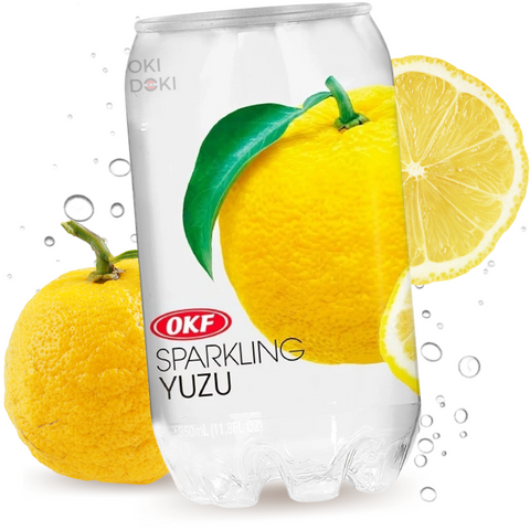Refrigerante com gás OKF sabor Yuzu (Halal) 350ml