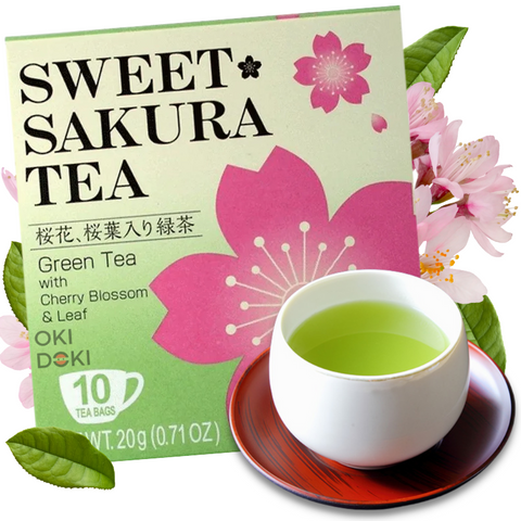 Sakura Green Tea Sakura Cherry Blossom Flavor (2g x 10 bags) 20g