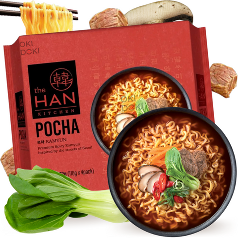 The Han Kitchen Fideos Pocha (Sin Carne) 118g x 4pk