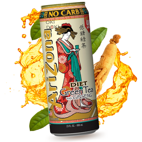 Arizona Green Tea with Ginseng Calorie Free 650ml