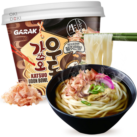 Garak Bowl Udon Noodles Bonito Katsuo Flavor 215g
